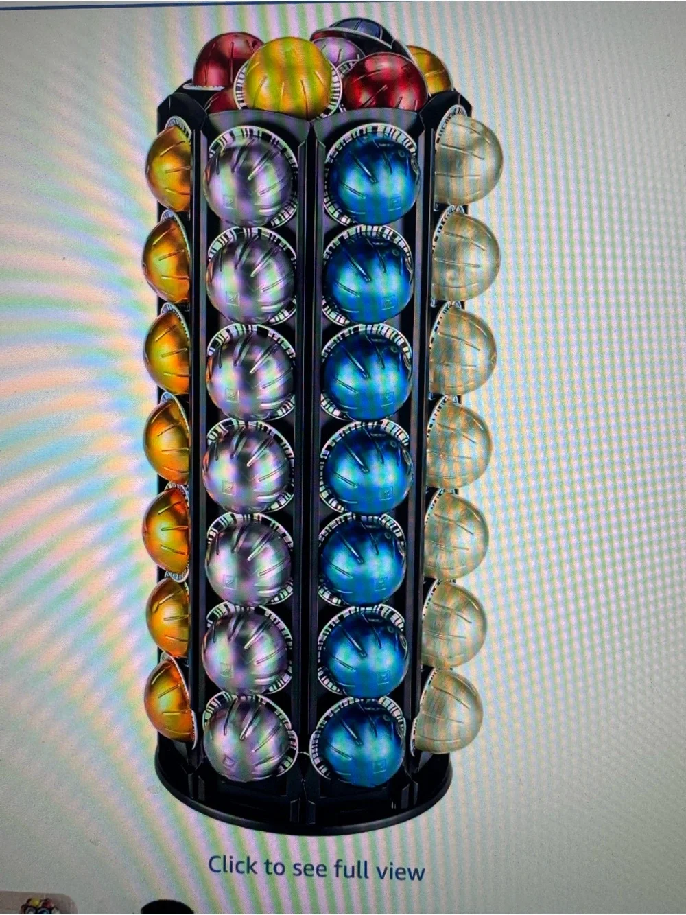 Rotating Black Coffee Pod Carousel